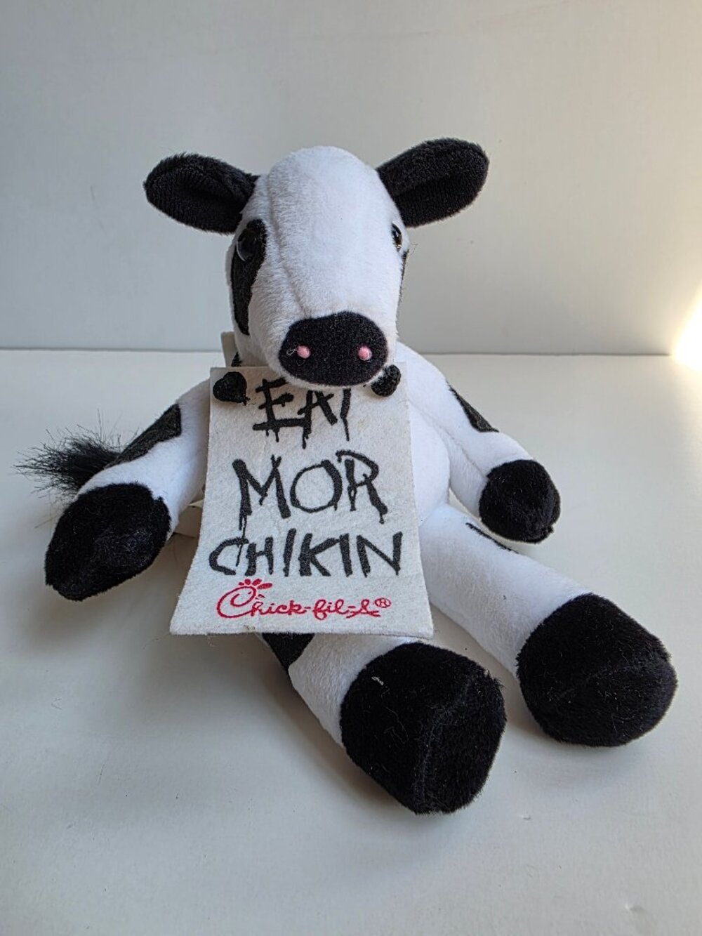 Chick-Fil-A Plush Cow 8" Eat Mor Chikin Vintage Promotional Toy FYI Worldwide